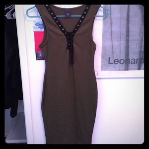 Lace up dress